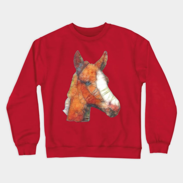 abstract foal Crewneck Sweatshirt by Ancello